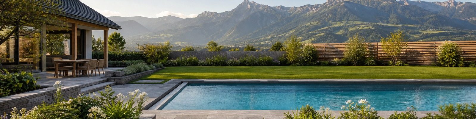 Paysagiste · Piscines · Aménagements extérieurs - Juilland Paysagiste Sàrl
